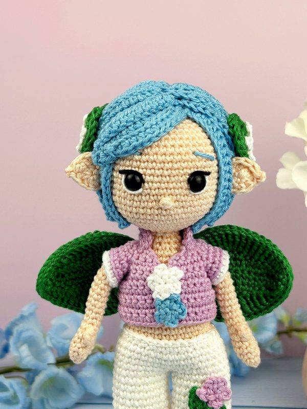 evan spring fairy doll easy amigurumi boy flower beginner