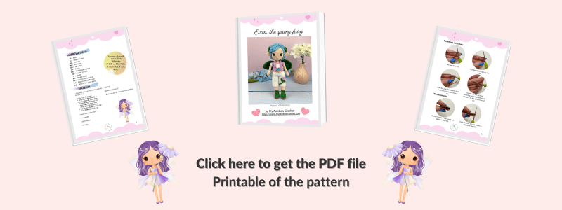 evan spring fairy easy crochet pattern doll amigurumi beginner flower boy