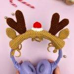 housse casque audio Renne de noël patron crochet decoration accessoire amigurumi débutant gratuit