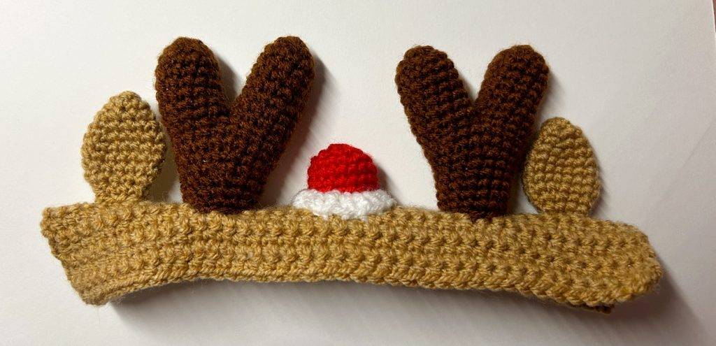 housse casque audio Renne de noël patron crochet decoration accessoire amigurumi débutant gratuit