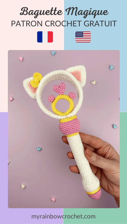 baguette magique chat patron crochet gratuit décoration débutant facile