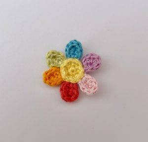 petals rainbow flower ring free crochet pattern easy for beginner spring