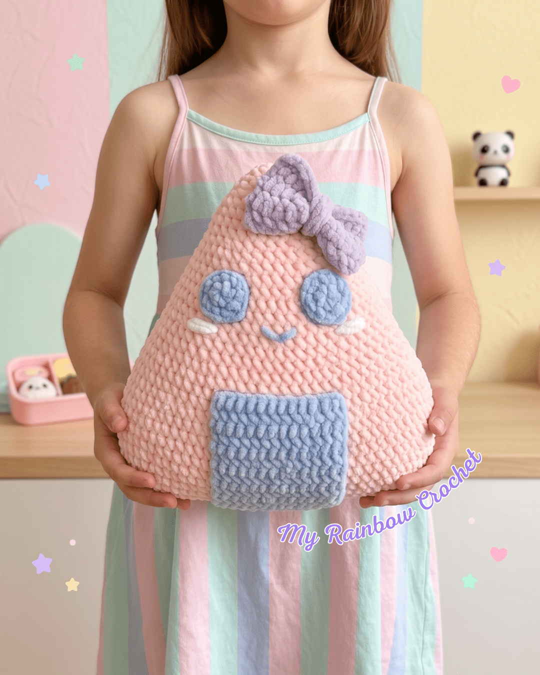 patron crochet peluche onigiri nourriture japon amigurumi jouet