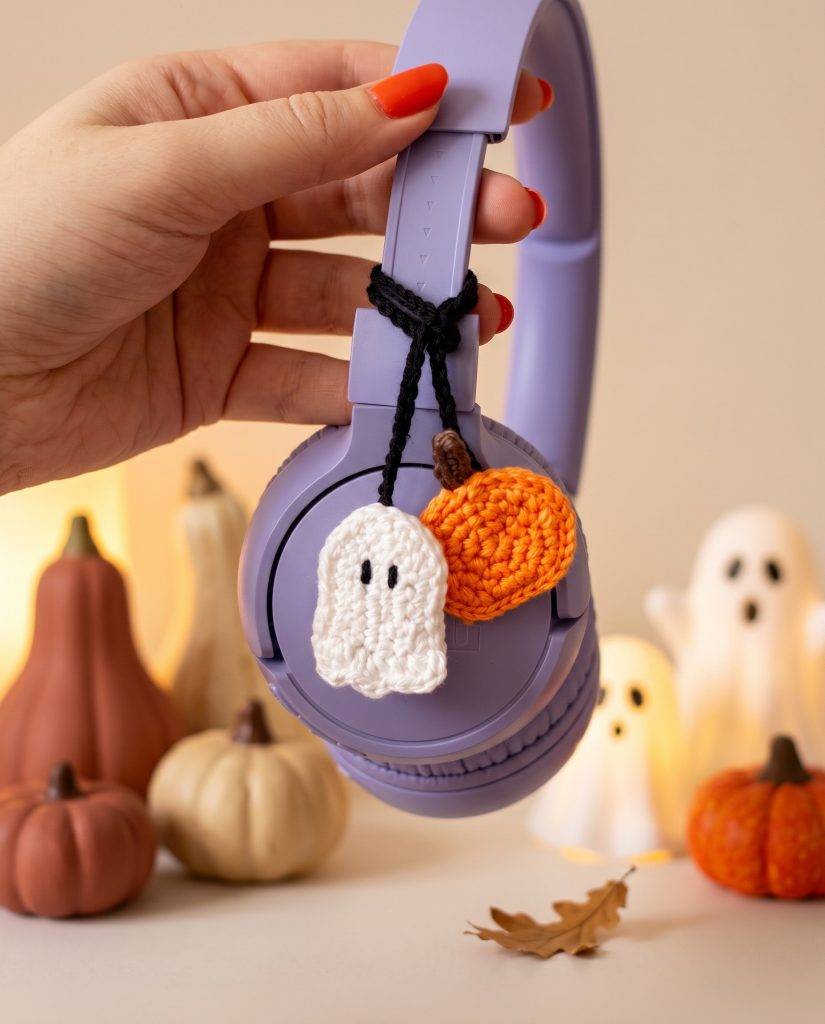 halloween ornement pour casque facile crochet patron pour débutant porte clés
