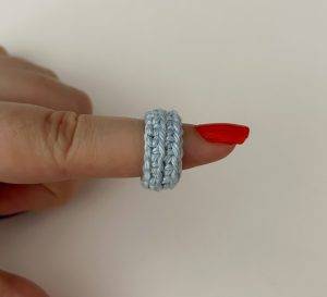 Ghost ring free easy crochet tutorial halloween jewelry beginner