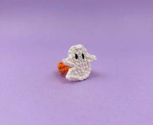bague fantôme patron crochet facile débutant halloween bijoux