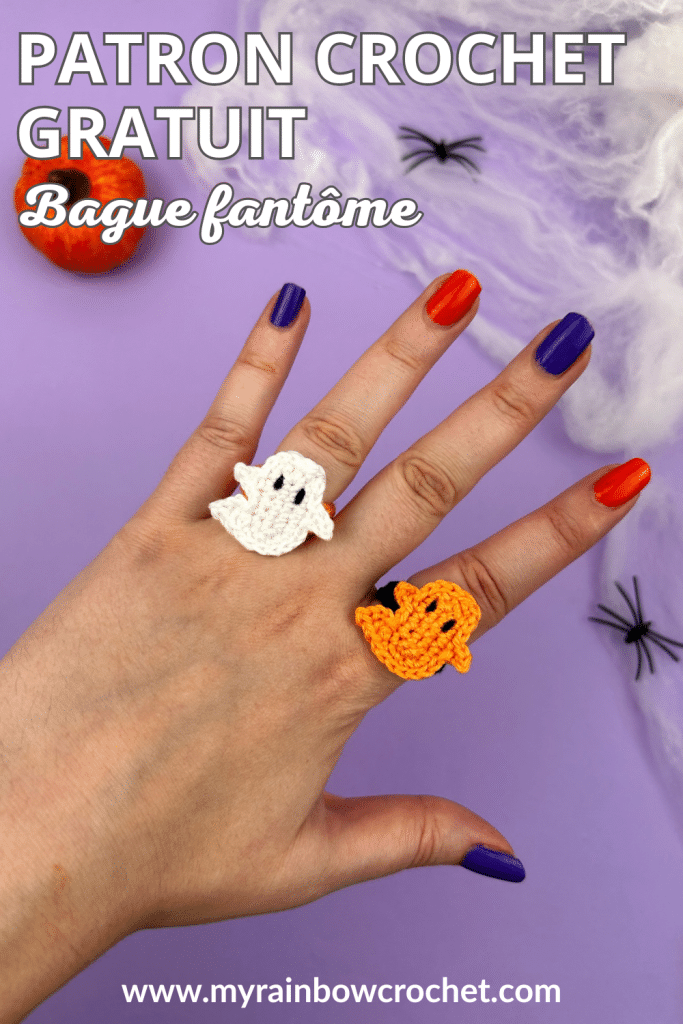 bague fantôme tutoriel crochet facile gratuit pour débutant halloween FR 2